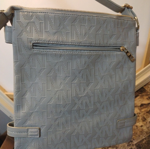 NOBLE EXCHANGE NX logo gray crossbody bag - Picture 3 of 6